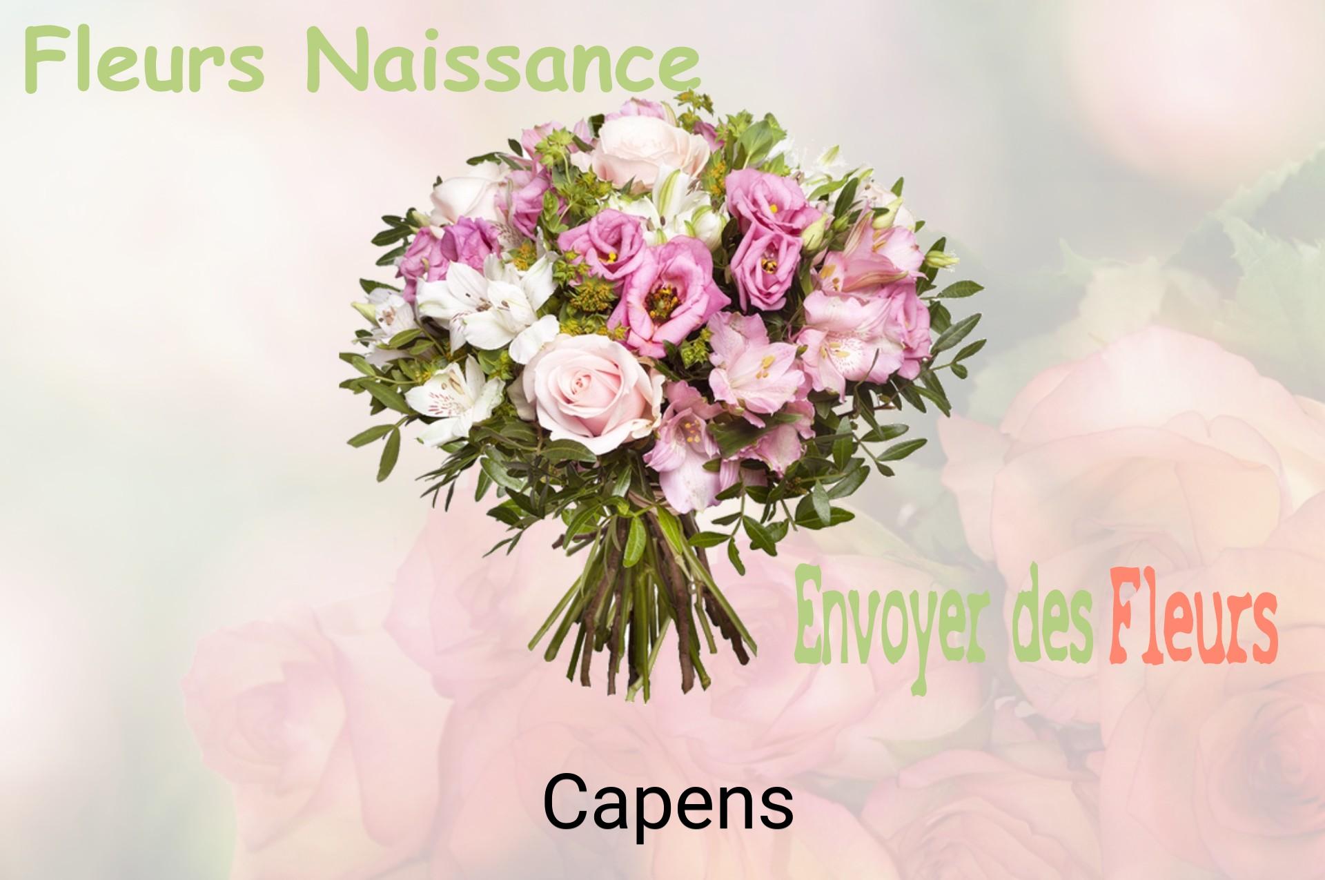 Bouquet de fleurs de naissance livré à Capens